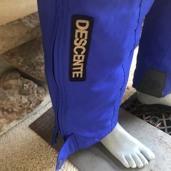Descente Ski Bib Blue Snow Pants Men’s US Size 40 - Picture 2 of 10